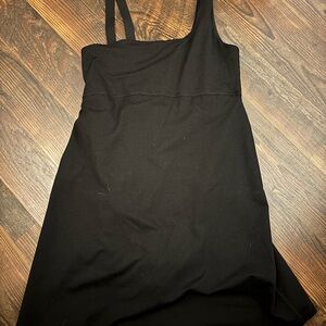 Athletic Black Sleeveless Dress